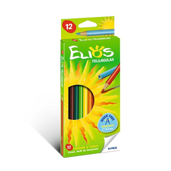 PASTELLI A MATITA ELIOS TRIANGULAR x12 PZ.10