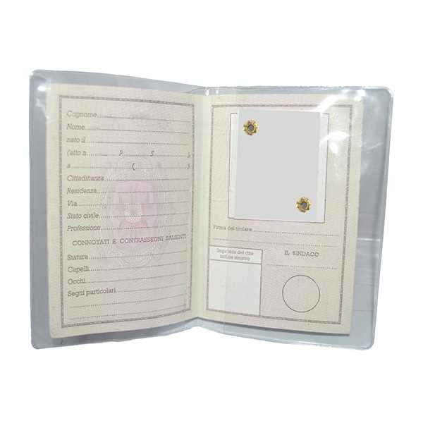 PORTA CARTA IDENTITA` PVC PZ.100