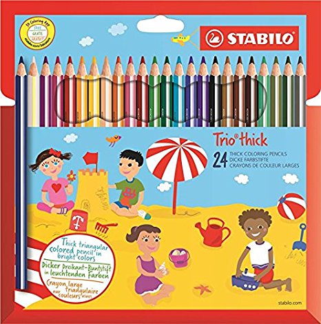 PASTELLI A MATITA MAXI STABILO TRIO x24 PZ 6
