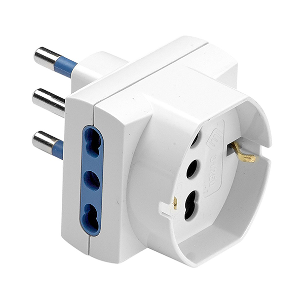 ADATTATORE DA PRESA BIVALENTE 16A