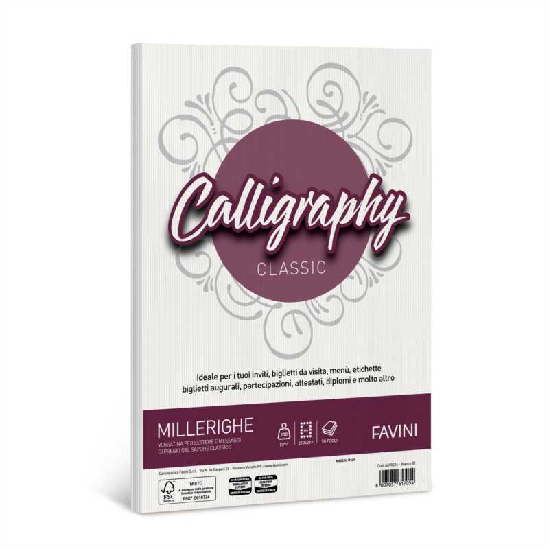 CALLIGRAPHY MILLERIGHE FG.50 A4 GR.100 BIANCO
