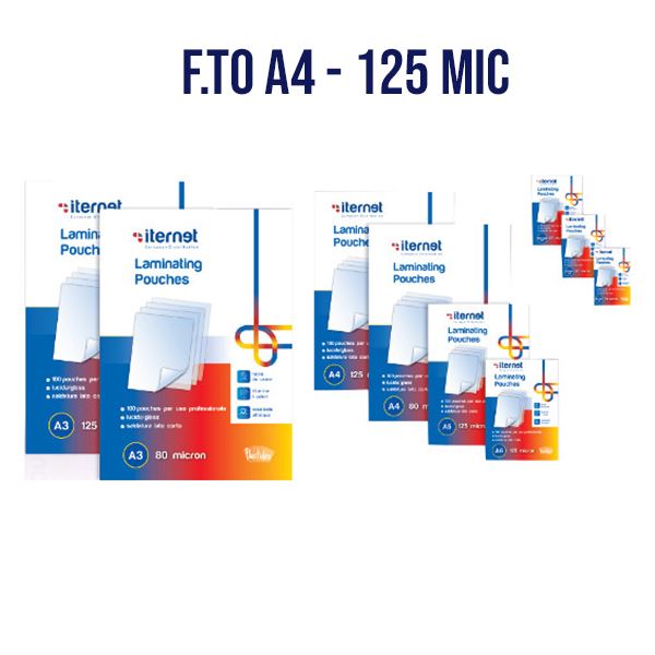 POUCH CRYSTAL A4 125 MIC.PZ.100