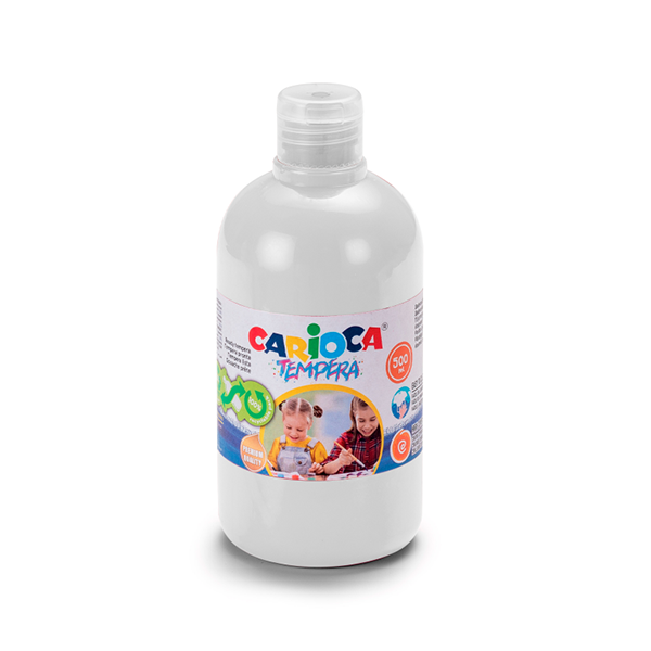 TEMPERA PRONTA 500 ML.CARIOCA BIANCO