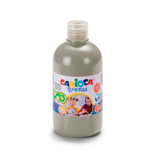 TEMPERA PRONTA 500 ML.CARIOCA ARGENTO