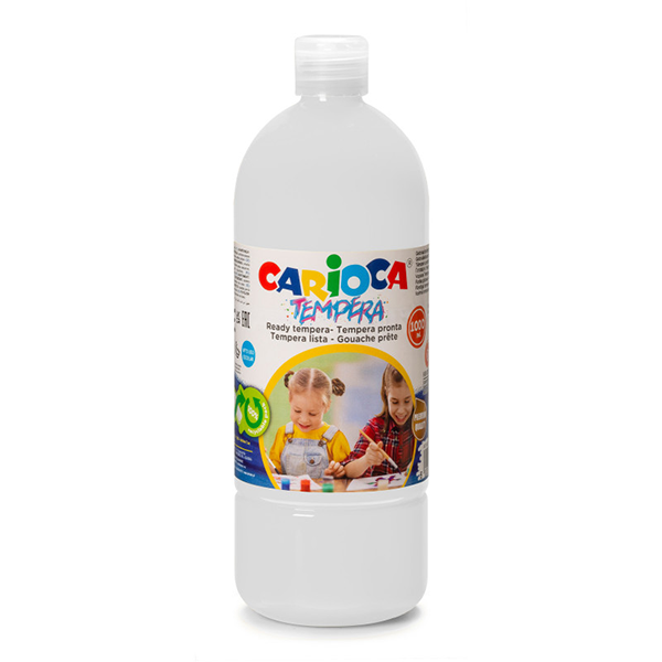 TEMPERA PRONTA 1000 ML.CARIOCA BIANCO