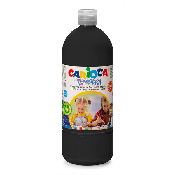 TEMPERA PRONTA 1000 ML.CARIOCA NERO