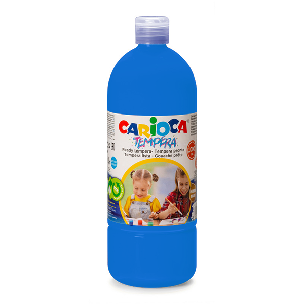 TEMPERA PRONTA 1000 ML.CARIOCA BLU PRIMARIO