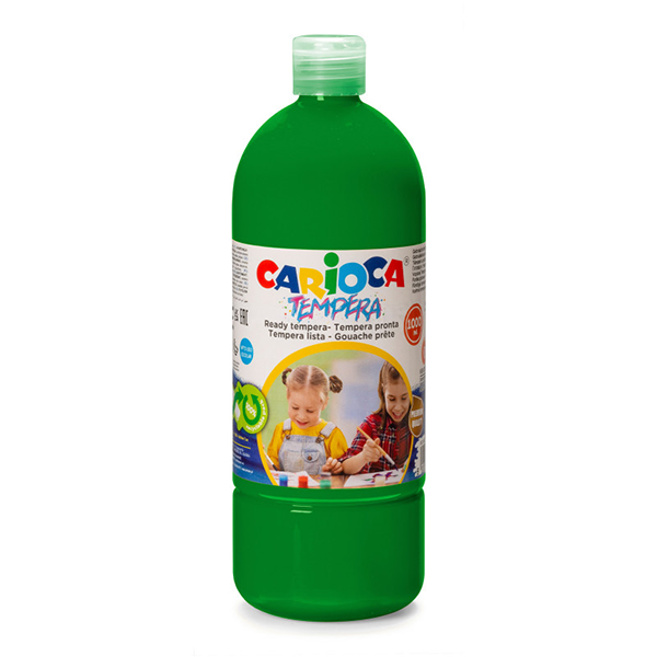 TEMPERA PRONTA 1000 ML.CARIOCA VERDE BRILLANTE
