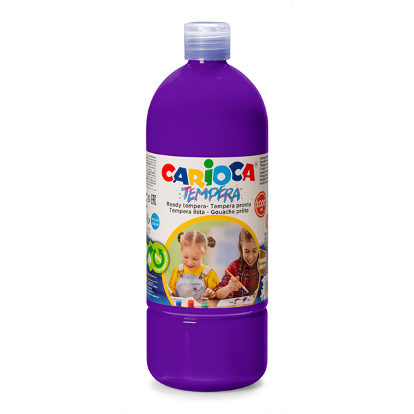 TEMPERA PRONTA 1000 ML.CARIOCA VIOLA