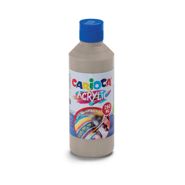 TEMPERA ACRILICA ML.250 CARIOCA ARGENTO