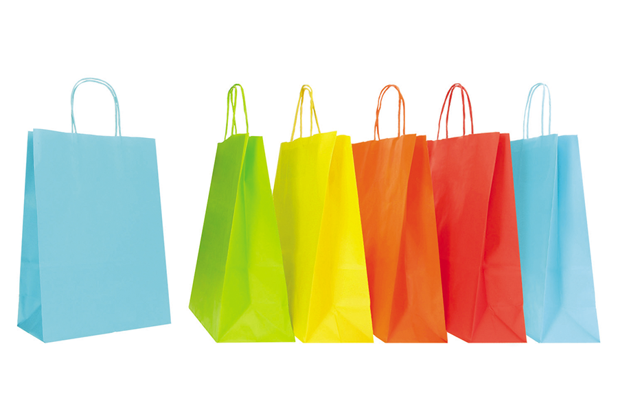 BUSTE CON MANICO 18x8x24 TWISTED PZ.25 MIX PRIMAVERA/ESTATE