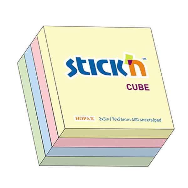 FOGLIETTI ADESIVI 75x75 fg.300 PASTELLO