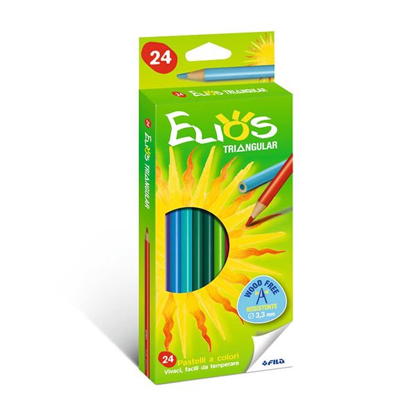PASTELLI A MATITA ELIOS TRIANGULAR x24 PZ.10