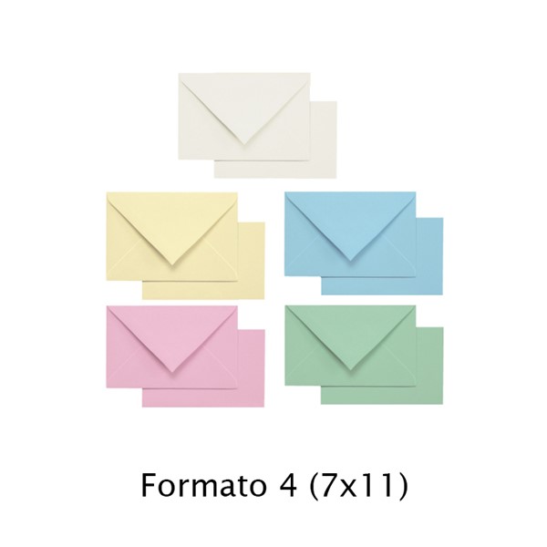 BIGLIETTI E BUSTE F.4 COLORI TENUI 100x100 AZZURRO