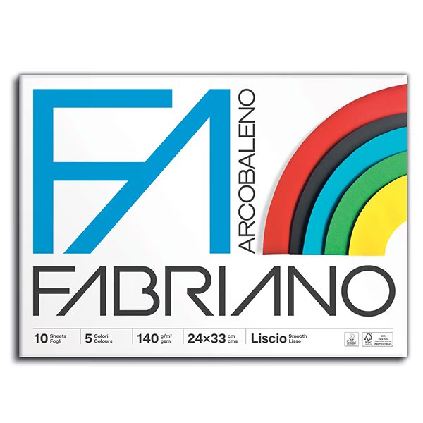ALBUM FABRIANO ARCOBALENO 24x33 fg.10 gr.140 PZ.10
