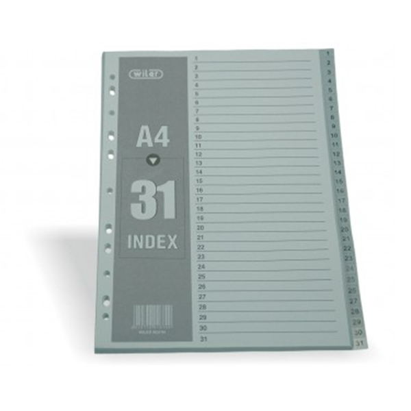 DIVISORI 131 TASTI NUMERI 1-31 IN PP fg.31