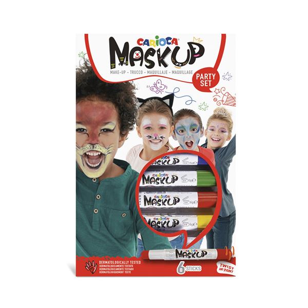 COLORI PER VISO CARIOCA MASK UP x6 PARTY
