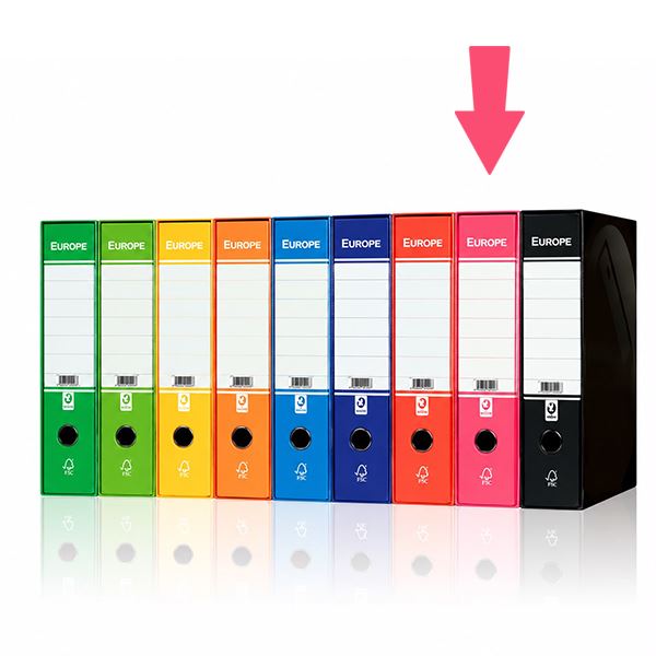 REGISTRATORI CON CUSTODIA EUROPE D8 FUCSIA