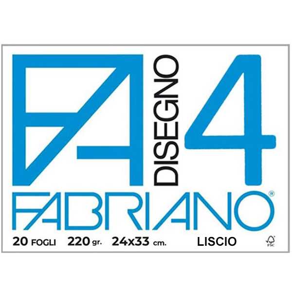 BLOCCO FABRIANO F4 24x33 LISCIO PZ.10