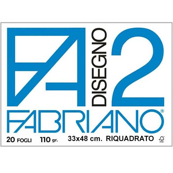 BLOCCO FABRIANO F2 33x48 SQUADRATO PZ.10