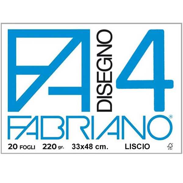 BLOCCO FABRIANO F4 33x48 LISCIO PZ.10