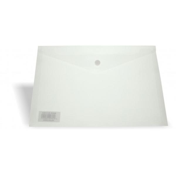 BUSTE CON BOTTONE 33x45 TRASPARENTI NEUTRO PZ.6